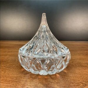 Vintage Crystal Candy Dish With Lid